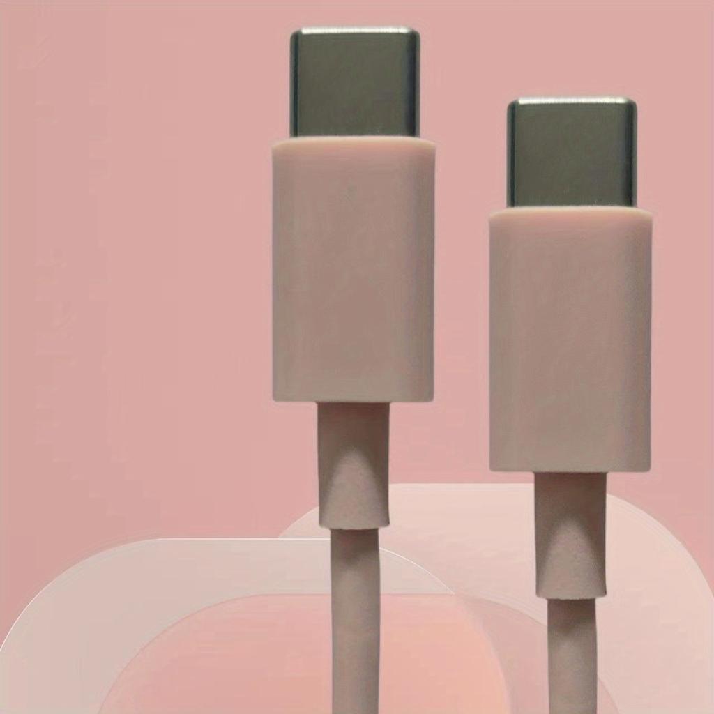 Кабель для быстрой зарядки USB-C — USB-C, кабель Type-C мощностью 60 Вт, для IPhone 15, iPad, Samsung Galaxy, планшетов, ноутбуков, 3,3 фута/6,6 фута.