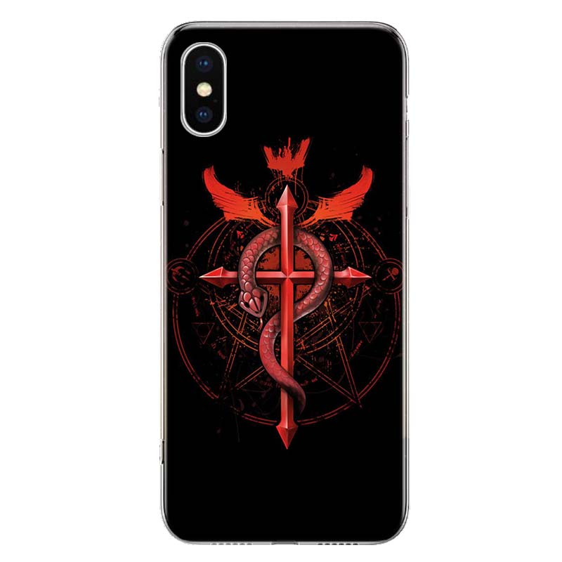 Чехол для телефона «Стальной алхимик» с аниме для Apple iPhone 11 12 13 14 Pro 7 XR X XS Max 6 6S 8 Plus + Mini 5 SE, мягкий принт