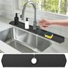 Faucet Drain Pad Easy Installation Convenient Silicone Sink Faucet Drip Catcher Tray for Home Kitchen