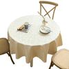 Водонепроницаемая круглая скатерть пасторальная ПВХ пластиковая кухонная скатерть маслостойкая необрастающая крышка обеденная скатерть для украшения