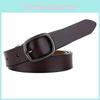 Vintage Style Ladies Leather Belt With Alloy Pin Buckle For Fashion And Jeans