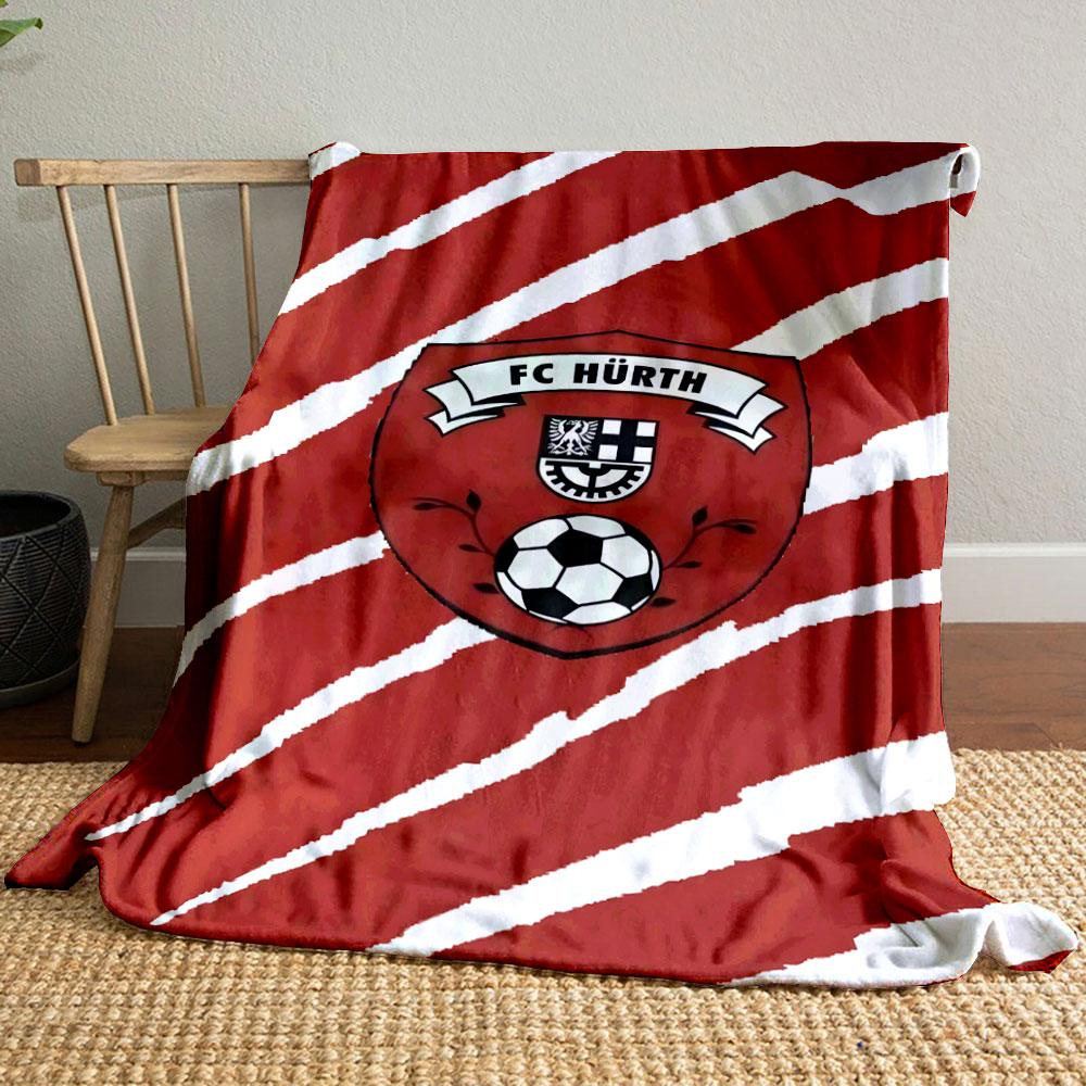 "FC Hürth Soccer Logo Blanket Design" print blanket soft and cozy perfect for the living room bed sofa or a nap,gift