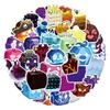 50 Мультяшных Граффити Стикеров: Тема BLOX FRUITS для чемоданов и бутылок для воды своими руками