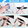 for Opel Vauxhall Meriva B Activan Crossvan 2011~2017 2012 Carbon Fiber Door Handle Cover Trim Car External Accessories Stickers