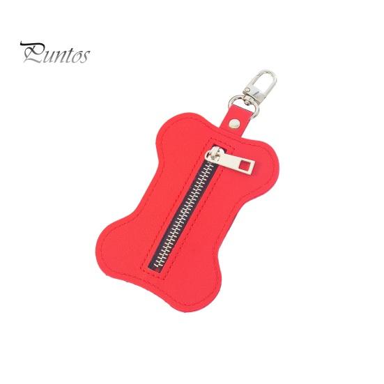 Держатель мешка для какашек для домашних животных, застежка-молния, диспенсер для мешков для мусора для собак с крючком, портативный органайзер для мешков для мусора для улицы