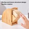 Wood Coffee Filter Paper Holder with Dustproof Cover Multi-Functional Vertical Storage Rack for 101 102 Filter Paper for Home Office Cafe Coffee