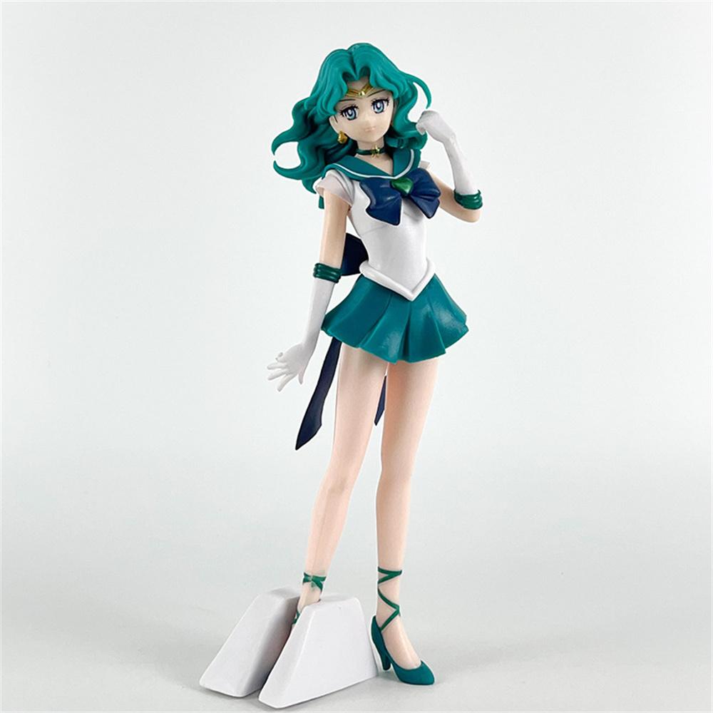 23Cm Sailor Moon Anime Figure Model Sailor Mars Mercury Jupiter Venus Saturn Action Figurine Pvc Statue Doll Collectible Toys