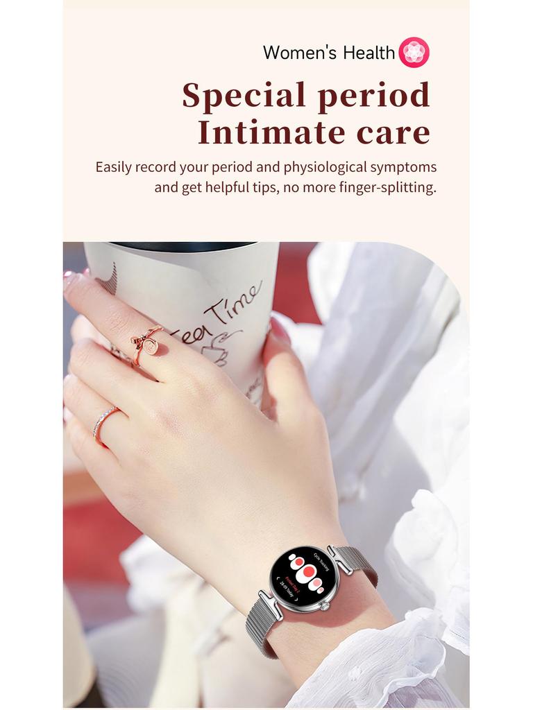 Женские многофункциональные смарт-часы V81: Пульс, Кровяное давление, Звонки по Bluetooth, Спорт, Кислород в крови, Отображение дня.