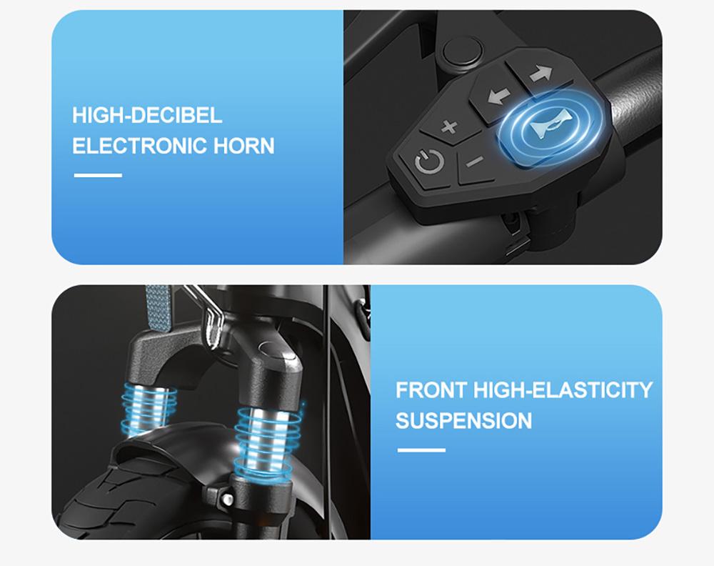 JOYOR C10 Electric Scooter, 500W Motor, 48V 10.4Ah Battery, 10 Inch Tire, 45km/h Max Speed, 30-50km Range, 120kg Max Load, Front and Rear Disc Brake