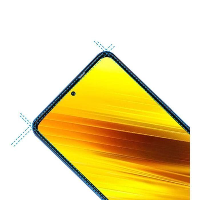 Film de protection d'écran - PHONILLICO - Xiaomi POCO X3 NFC - Bord Noir - Très Résistant aux rayures