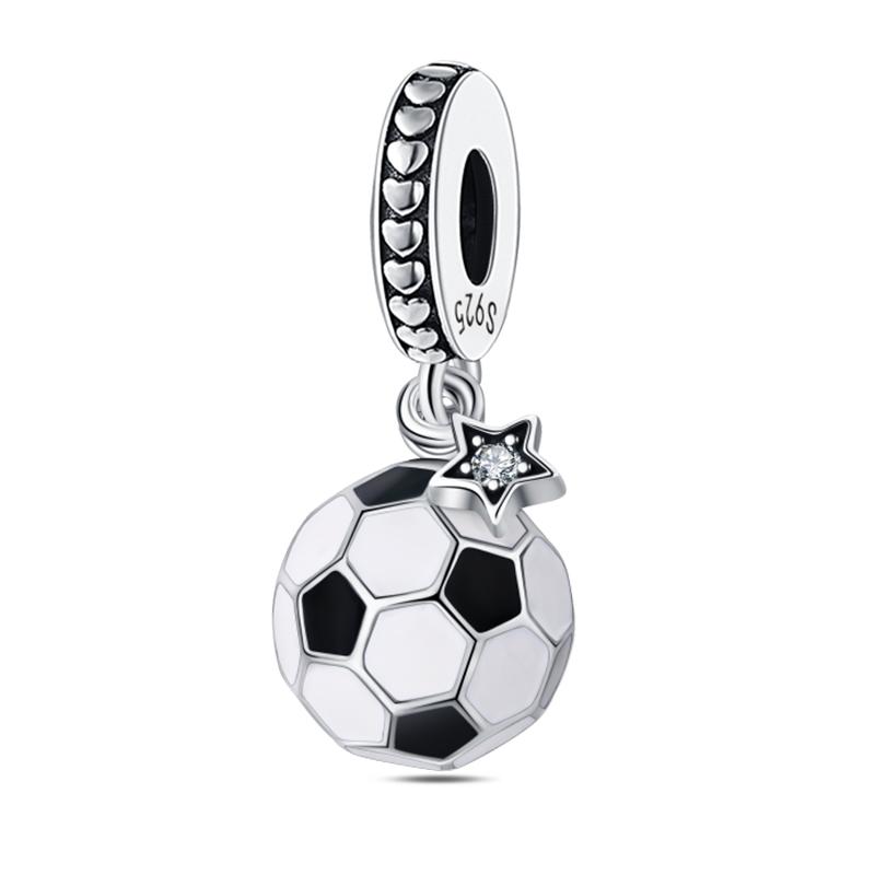 Медь Волейбол Бейсбол Бадминтон Гольф Спорт 3мм Шармы Бусины Подвески Вечеринка по случаю дня рождения Изысканные DIY Ювелирные изделия Подарки