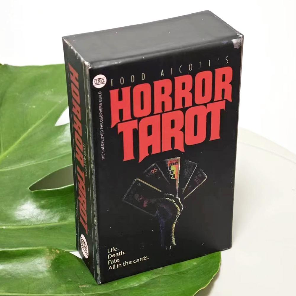 Horror Tarot - 12*7cm Horror-Themed Card Deck with Illustrations Inspired by Macabre Literature and Spooky Pop Culture - Boxed Set with 78 Cards