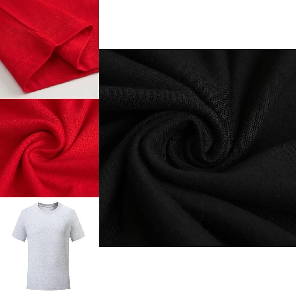 Мужские Женские Однотонные Хлопковые Удобные Футболки с Коротким Рукавом и Круглым Вырезом