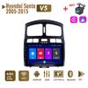Автомобильная магнитола на базе Android, стерео для Hyundai Santa Fe 2005-2015, 2 Din, мультимедийная навигация Carplay, авторадио, GPS, WIFI, головное устройство, 4 + 64 ГБ