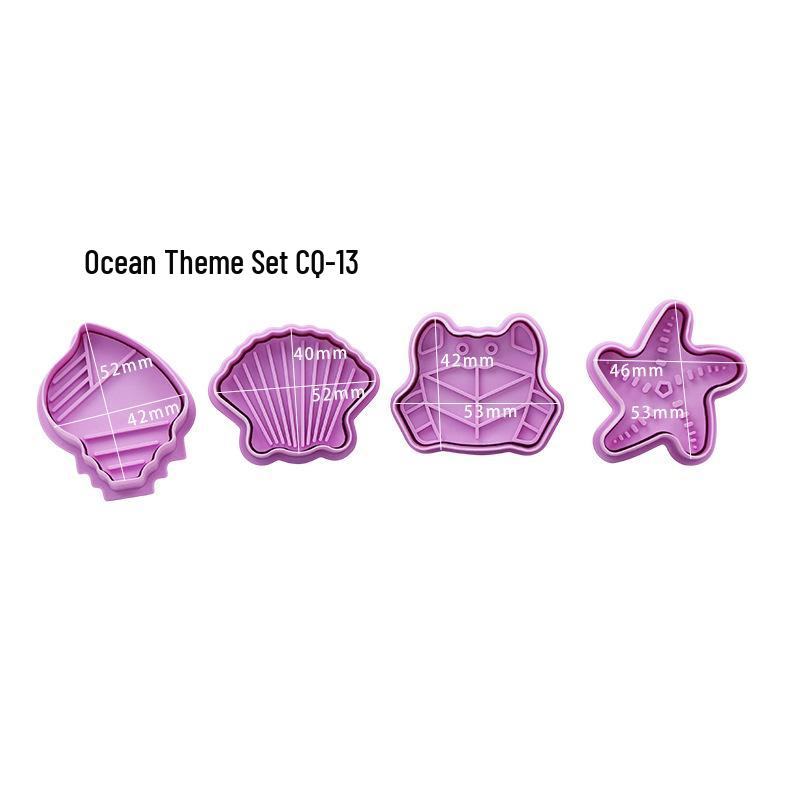 Набор 3D мультяшных формочек для печенья - Весенние пресс-вырубки для Рождества, Хэллоуина и Пасхи