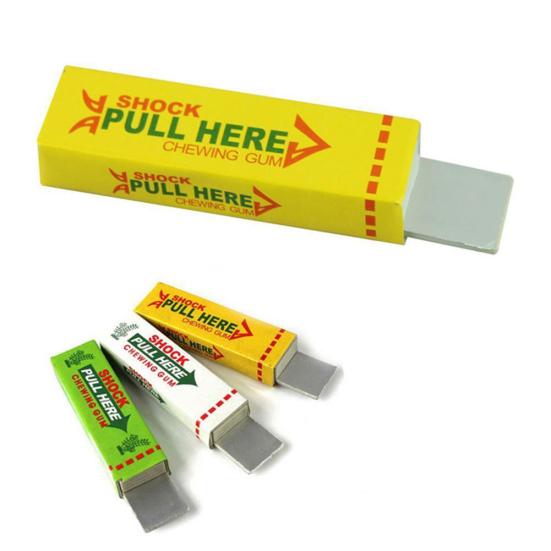 Funny Electric Shocking Shock Chewing Gum Mud April Fool's Tricks Joke Gadget