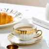 Набор из 3 предметов, Керамическая чашка с соусником, Чашка для эспрессо и соусник, Керамическая кофейная чашка и набор соусников с золотой отделкой, Демитас 2,5 унции