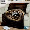 Chinese 3D Tai Chi Bagua Yin Yang  Blanket,Soft Throw Blanket for Home Bedroom Bed Sofa Picnic Travel Office Cover Blanket Kids