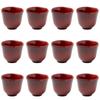 Thunder Group Набор широких чашек Очоко высотой 5 см Меламиновая посуда Коммерческий продукт 12 штук 5,7 см (Чашки для саке), Посуда, похожая на лаковую, безопасная,
