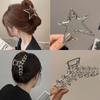 2023 New Metal Hair Claw Clip Korean Geometric Moon Star Hair Crab Clips Hairpins For Women Hair Jewelry Accessories Headwear