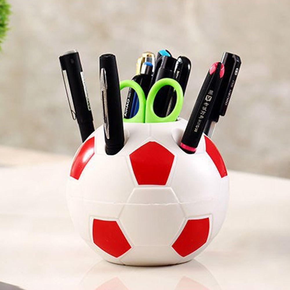 Table Ornament Cartoon Football Pen Holder Pencil Toothbrush Holders Soccer Shape Tool Pen Rack