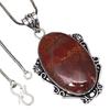 Pendant Bird Eye Jasper Gemstone Valentine'Day Gifted Silver Jewelry 2.25"