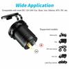 Автомобильное зарядное устройство QC3.0 с двумя USB-портами для прикуривателя, водонепроницаемое, с переключателем вольтметра, адаптер для быстрой зарядки 12/24 В, автомобильные аксессуары