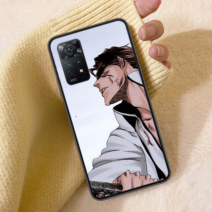 Чехол для телефона Bleach Айзен Сосуке для Redmi Note 13 14 15 Pro Plus 12 13C 12C 15C 9 10 10C 9T 9C 9A TPU Мягкий Чехол Прозрачный Чехол для Телефона