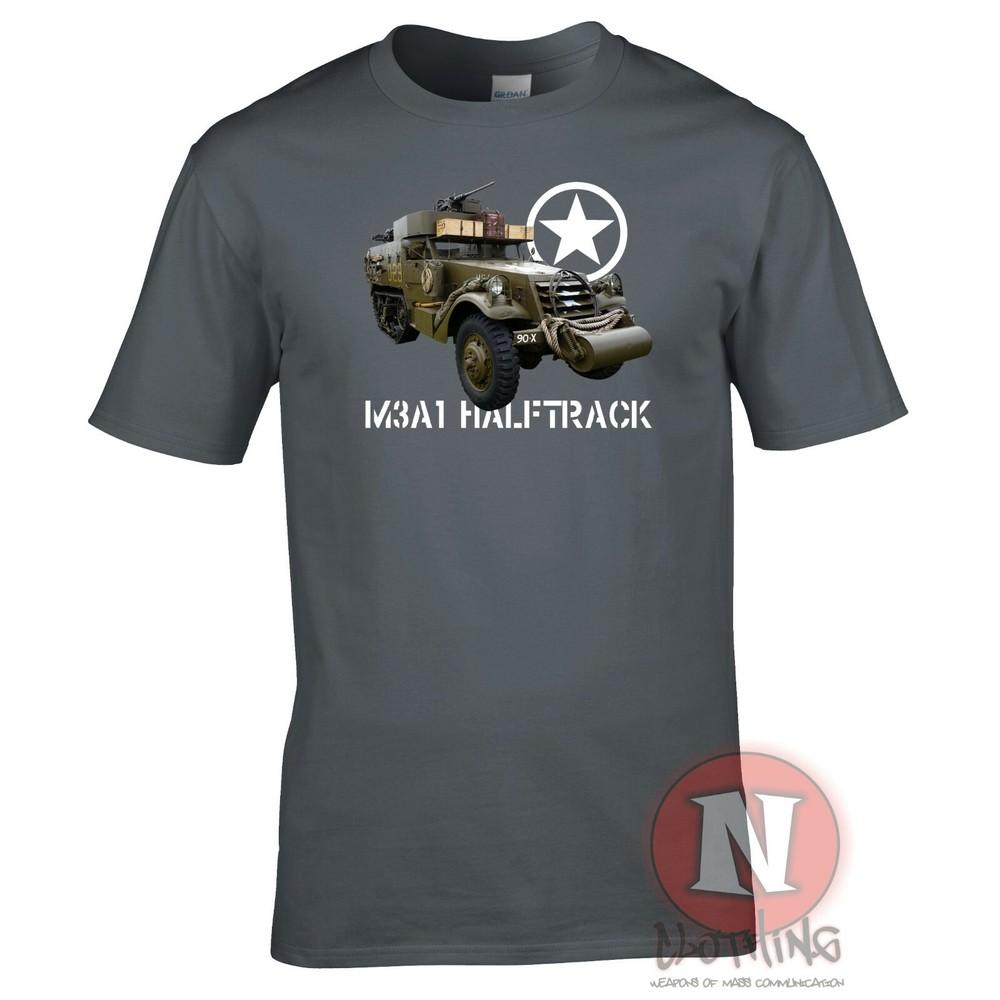 M3a Halftrack TShirt Military Nostalgia Ww2 Dday Historical Vehicle Allied Wwii