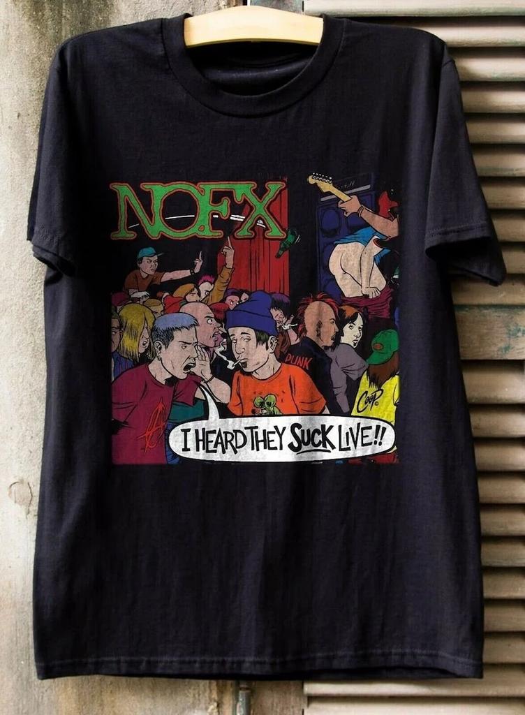 NOFX I Heard They Suck Live T-Shirt, Nofx Band T-Shirt, 1995 Nofx Album T-Shirt