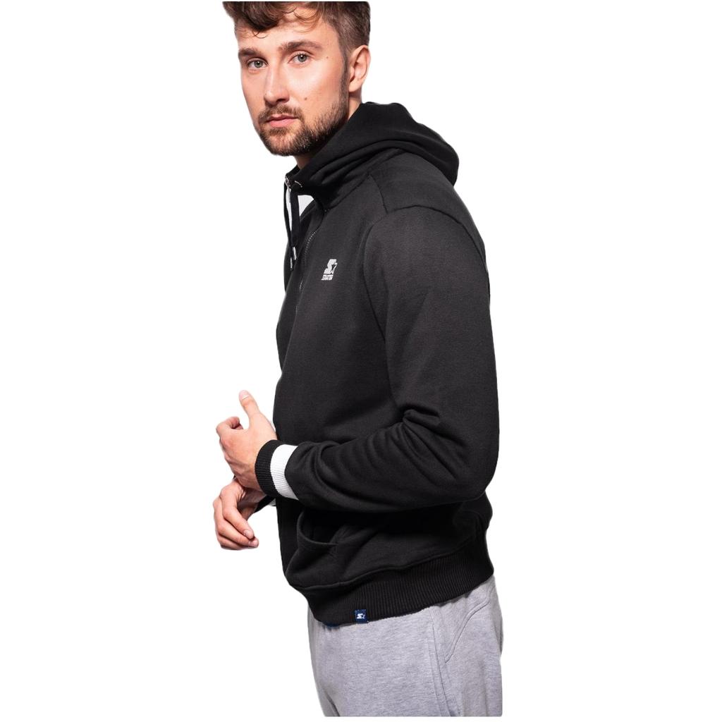 STARTER Man Blouse Zip Hoodie, Mens Black Sweatshirt