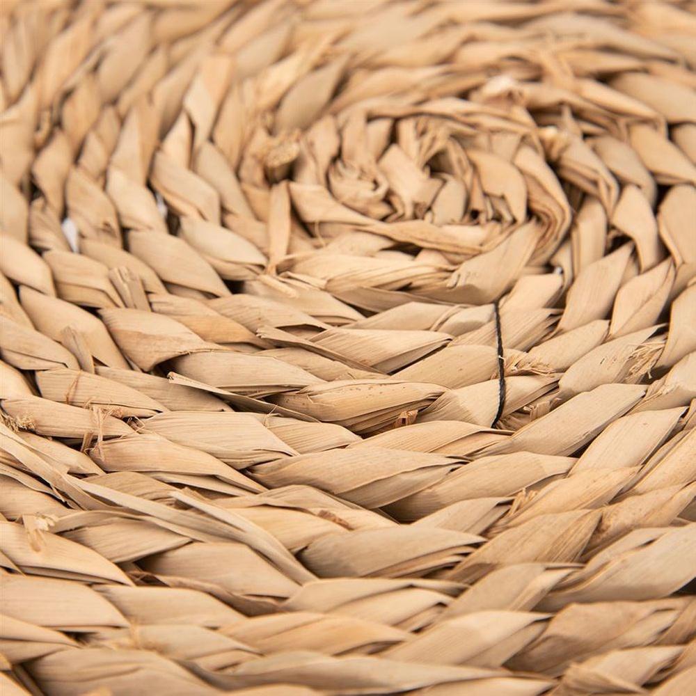 Orion Natural Cattail Leaf Round Table Placemat 35 cm