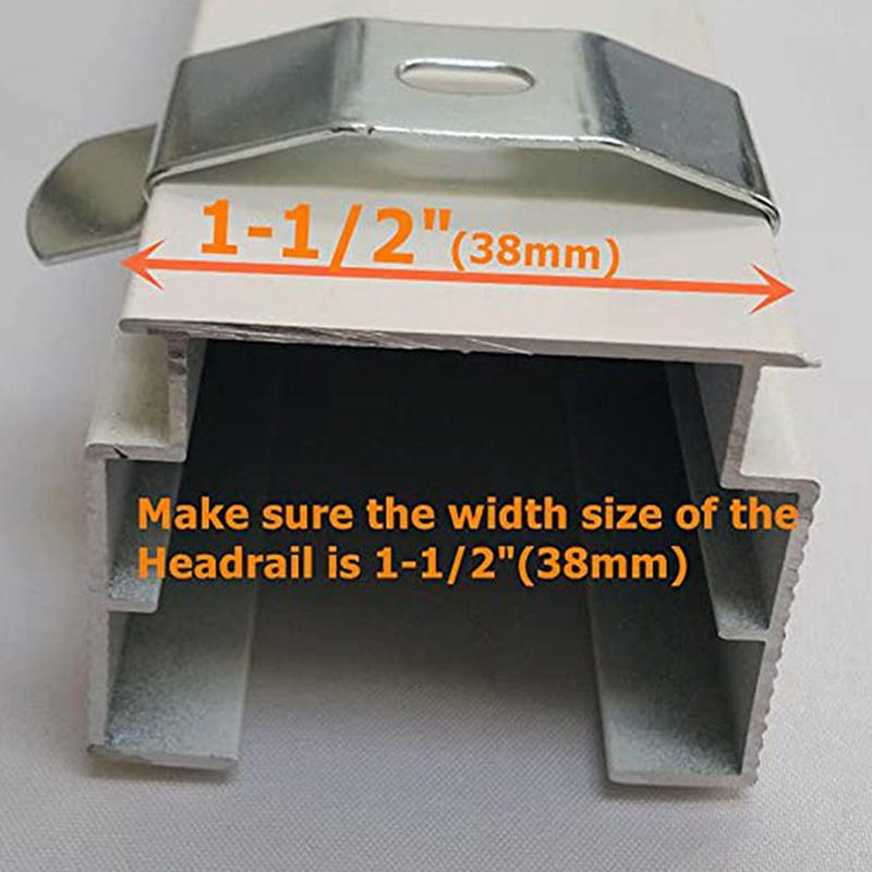 1/2 шт. 3-дюймовые металлические крепежные клипсы для вертикальных жалюзи, держатели для крепления рулонных штор и занавесок