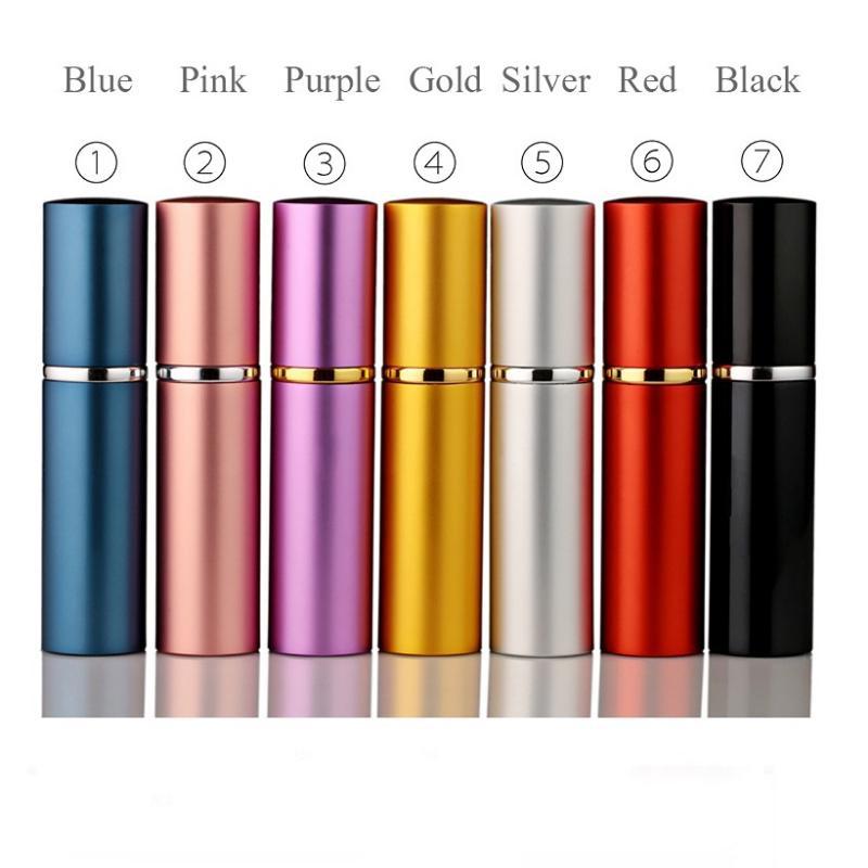 1 шт., 5 мл, 10 мл, высокое качество, многоразовый мини-распылитель для духов, распылитель, пустой стеклянный флакон для духов, алюминиевый распылитель, распылитель