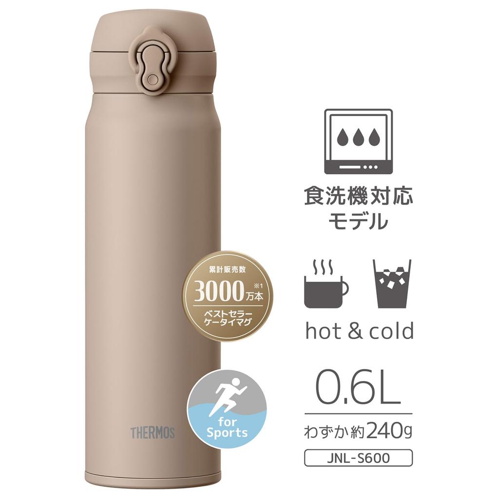 Безопасный термос для воды с вакуумной изоляцией для сотового телефона, серый, съемный носик для удобства, легкая нержавеющая сталь GYBE [модель для посудомоечной машины], бутылка, кружка, 600 мл,