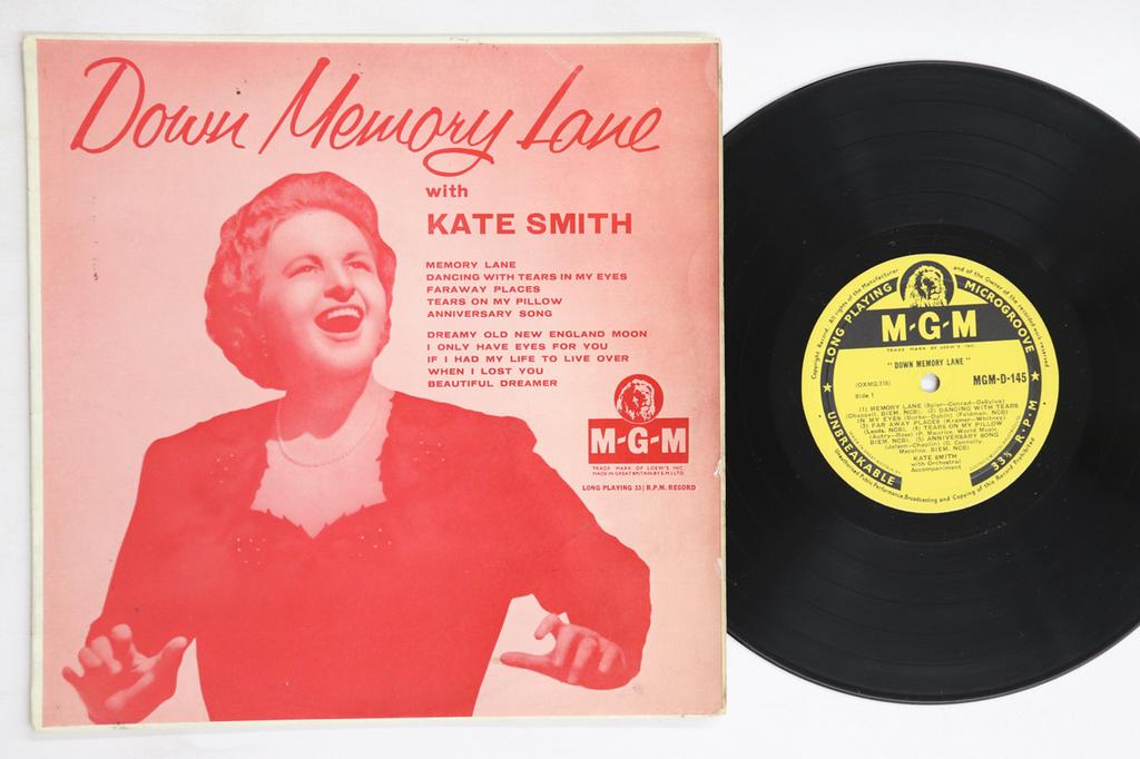 10inch Record KATE SMITH - Down Memory Lane MGMD145 MGM UK Pop Used