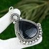 Pear Natural Sardonyx Art Deco Mother Bezel Artisan Trendy Pendant 925 Silver