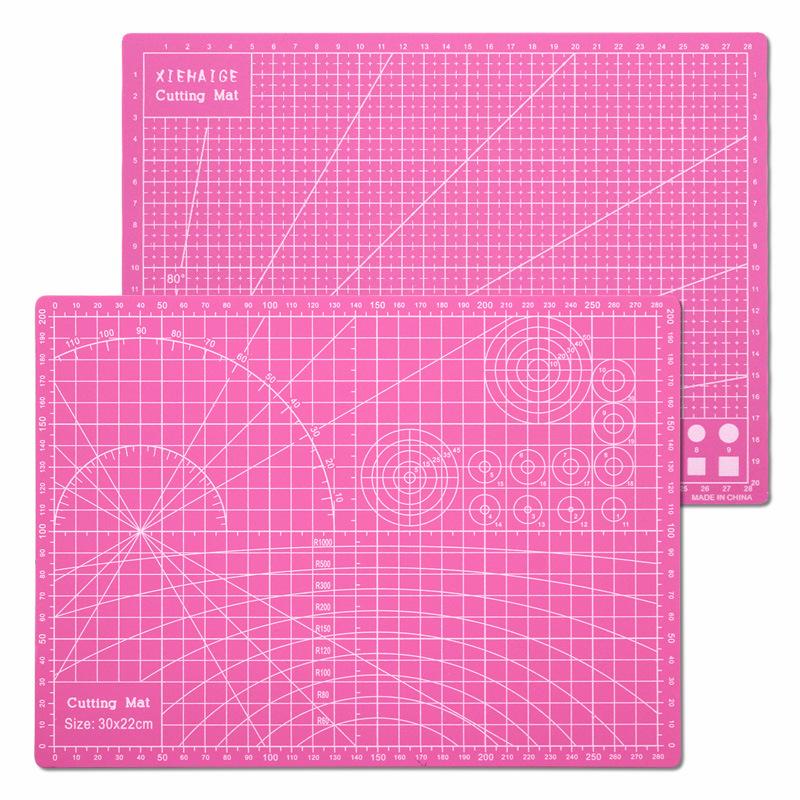 A4 Double-Sided Colored Cutting Mat for Paper, Engraving, Model Clay, and Rubber Stamps