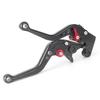 AL-mart Motorcycle Short Style Brake Levers Clutch Levers Levers Set 6 Levels Adjustable for Kawasaki Z125 Pro 2016-2021, Z250SL 2016-2017