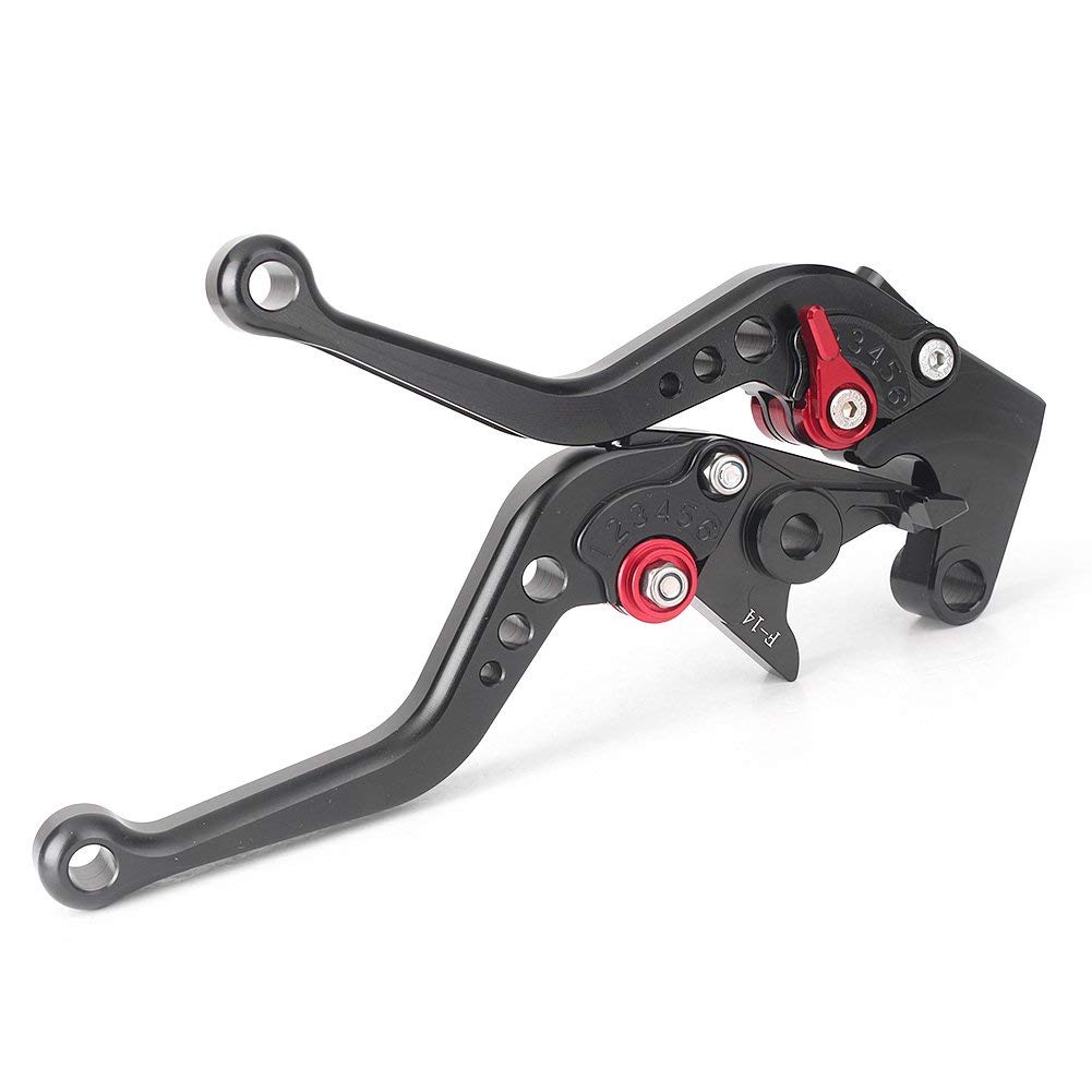 AL-mart Motorcycle Short Style Brake Levers Clutch Levers Levers Set 6 Levels Adjustable for Kawasaki Z125 Pro 2016-2021, Z250SL 2016-2017