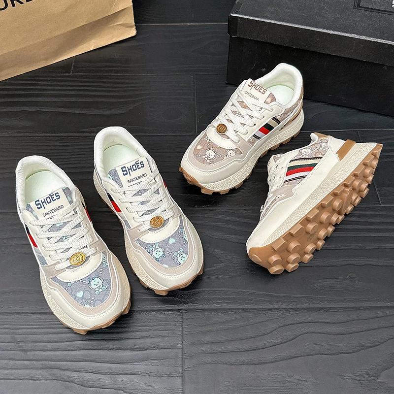 Модные новые спортивные туфли Forrest Gump Shoes Women All Match Breathable Casual Board Women Thick Sole Retro Fashion Shoes Tenis De Mujer
