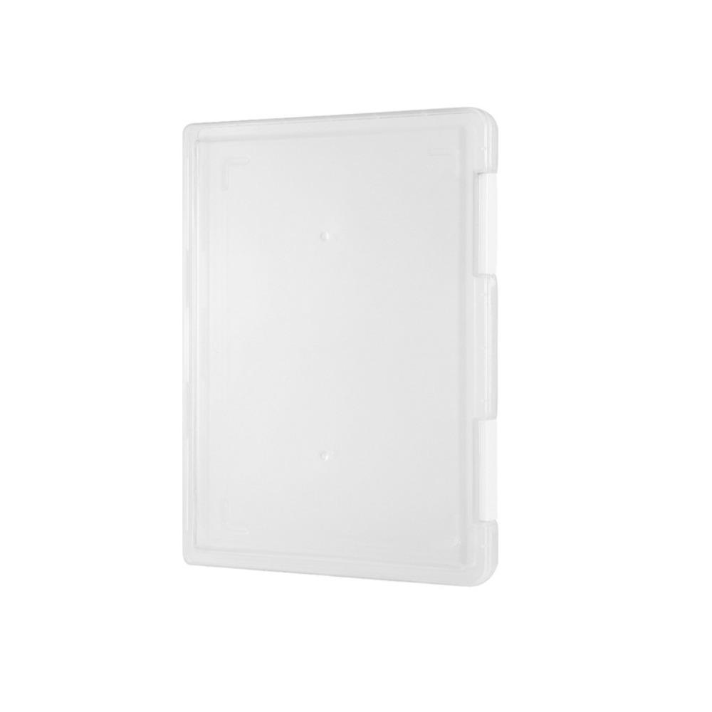 Clear Document Organizer Square Shape Information File Box Simplicity A4A5 Paper Storage Box
