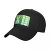 Акварельный логотип Excel Бейсболка Шапка-бини Рыболовная кепка Женские головные уборы Унисекс