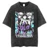 2026 Неон Genesis Evangelion Футболка EVA Аниме Принт Хлопок Короткий рукав Футболка Повседневная Свободная футболка для Мужчин Женщин Аниме Фанатов