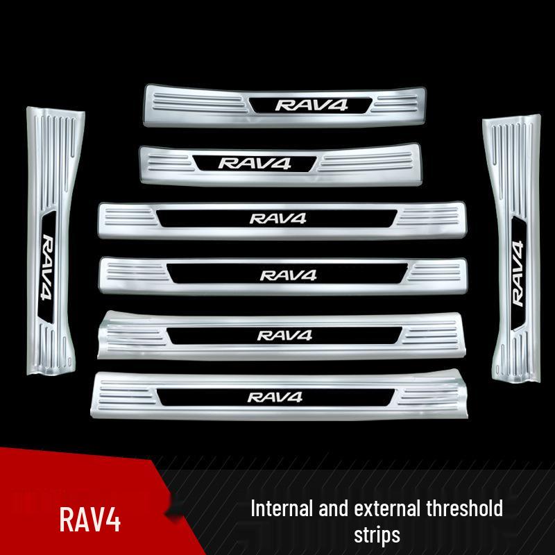 Накладка на порог из нержавеющей стали для Toyota RAV4 2024