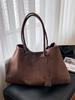Myriad Velvet Large-Capacity Shoulder Bag - High-End Suede Vintage Tote