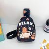 2025 Winter New Children's Bag Cartoon Pattern One Shoulder Crossbody Breast Bag Fashion Baby Play Storage Bag