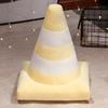 Adorable Traffic Cone Shaped Plush Pillow Versatile Decorative Cushion For Any Room
