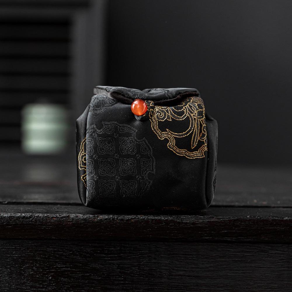 Ретро Брокад Чайный пакетик Китайский стиль Чайные грелки Карманный Чайная чашка Сумка для хранения На открытом воздухе