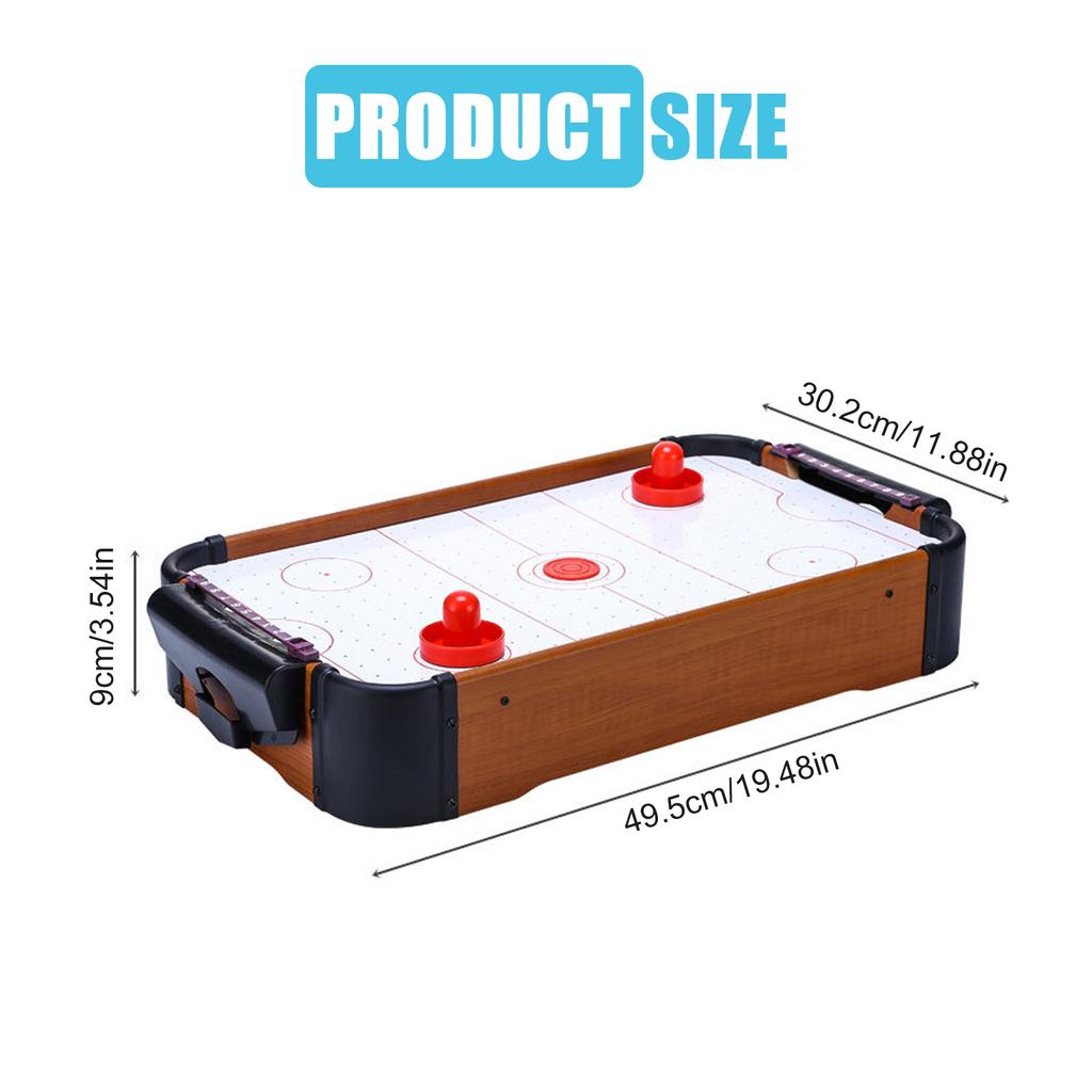 Indoor Playing Game Wood Small Table Air Hockey Game Desktop Air Hockey Board Game for 2 Player Home and Outdoor Game